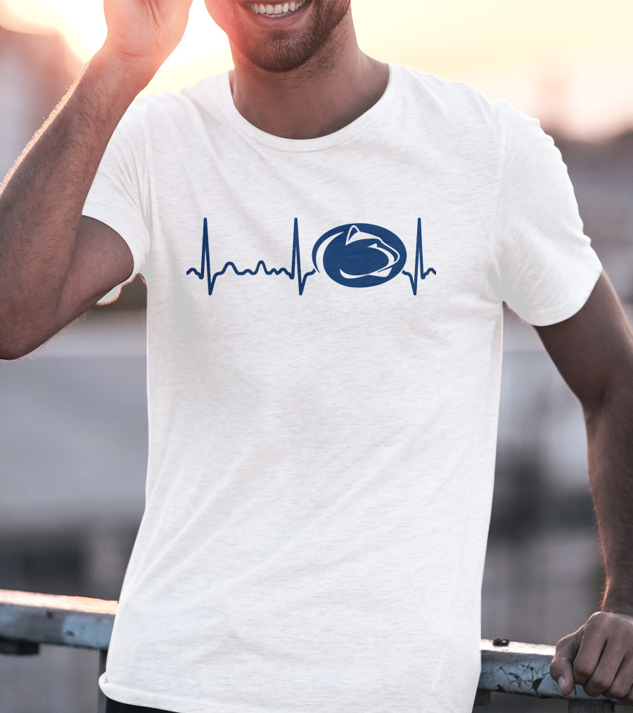 Penn State Heartbeat EKG Nittany Lions T-Shirt