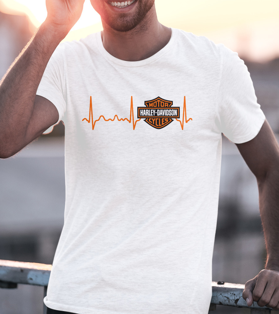Harley Davidson Heartbeat Motor Cycles T-Shirt