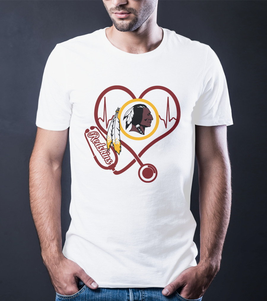 Redskins Nurse Heartbeat Stethoscope T-Shirt