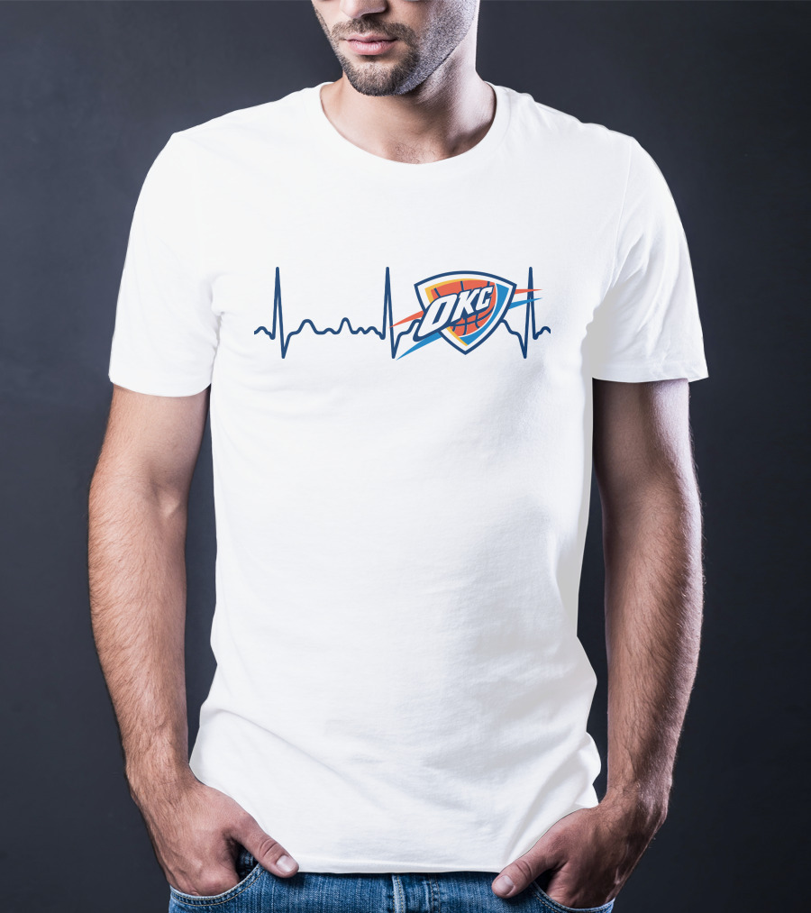 Oklahoma City Thunder Heartbeat OKC T-Shirt